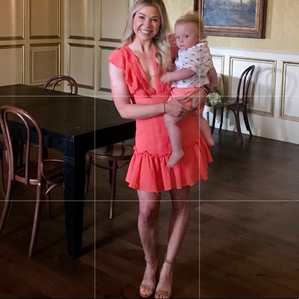 Coral dress